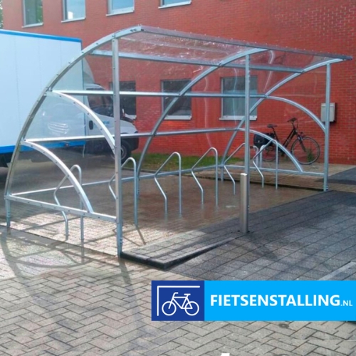 fietsenstalling met afdak