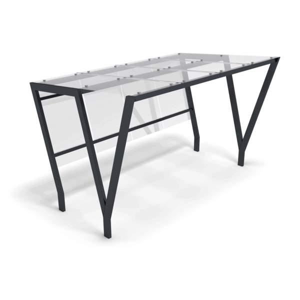 fietsenstalling fietsoverkapping van Glas premium