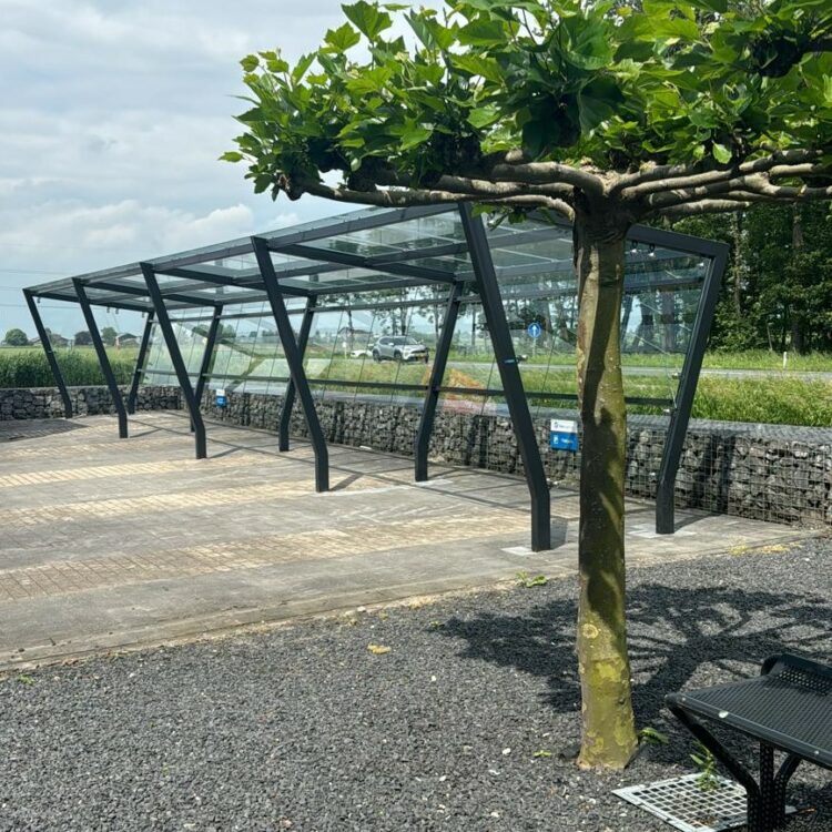 Glazen fietsenstalling H-line