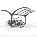 fietsoverkapping dubbelzijdig parkeren 4 meter.