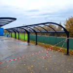 enkelzijdige overkapping fietsenstalling zwaluw